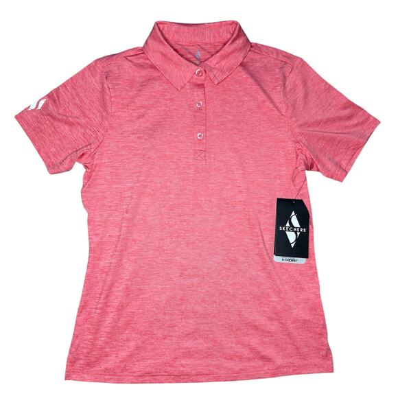 NWT Skechers Diamond Blissful Club Polo Coral Size XS - Picture 1 of 4